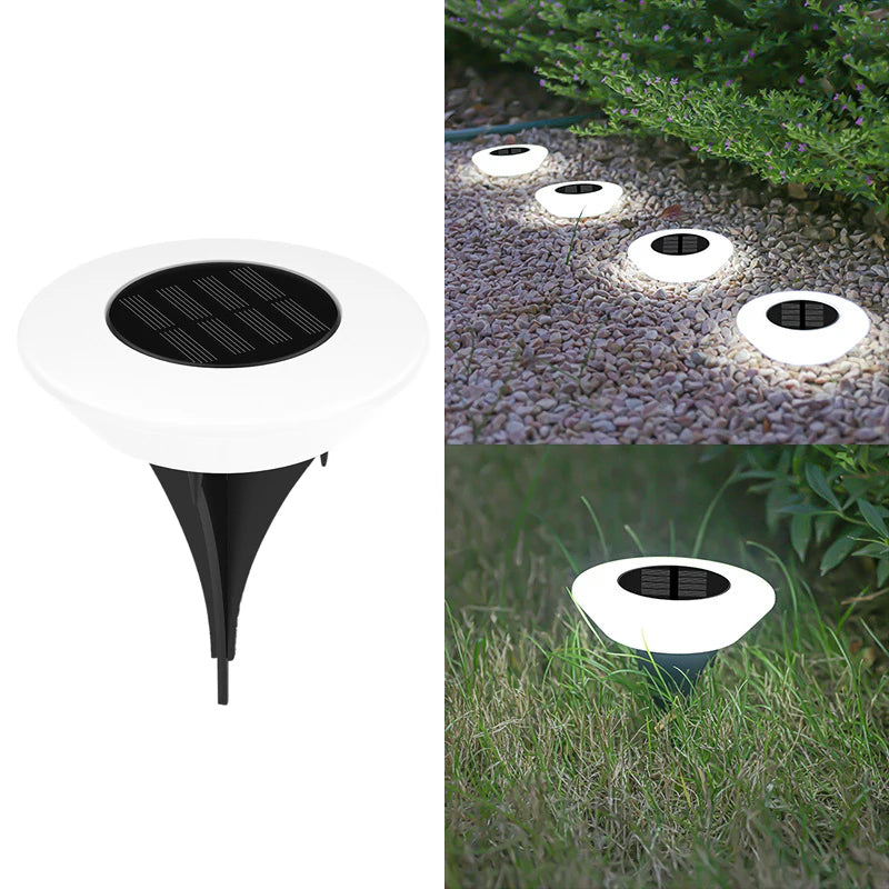 14 LED Solar Ground Lights for Garden, Yard & Pathway Decor