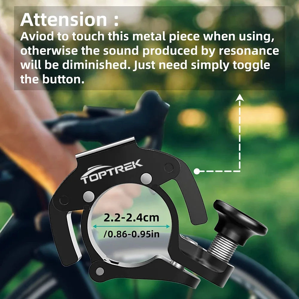 Stainless Steel Bicycle Bell Loud MTB & E-Bike Handlebar Safety Bell