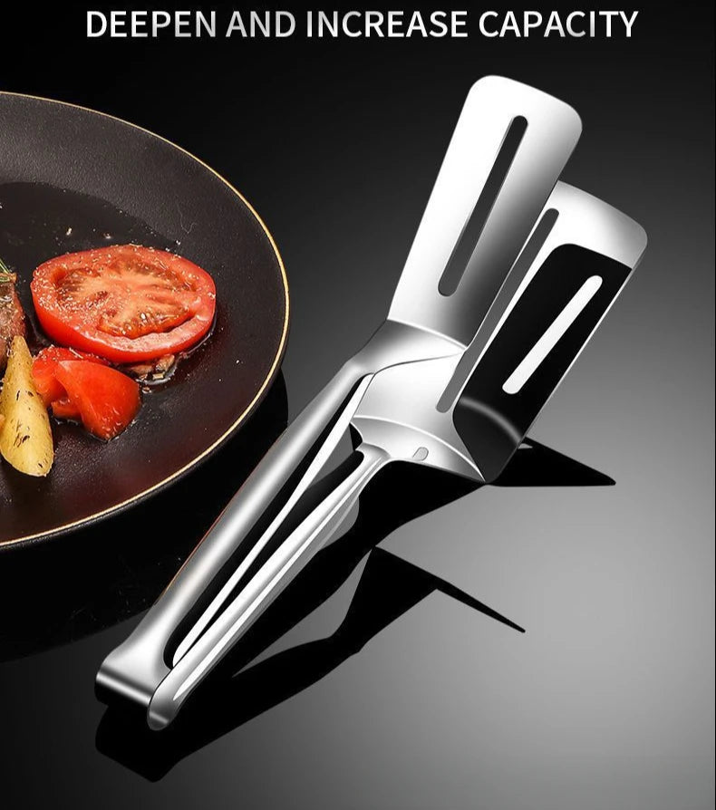 304 Stainless Steel Kitchen Tongs UK Steak BBQ Food Clip Tool