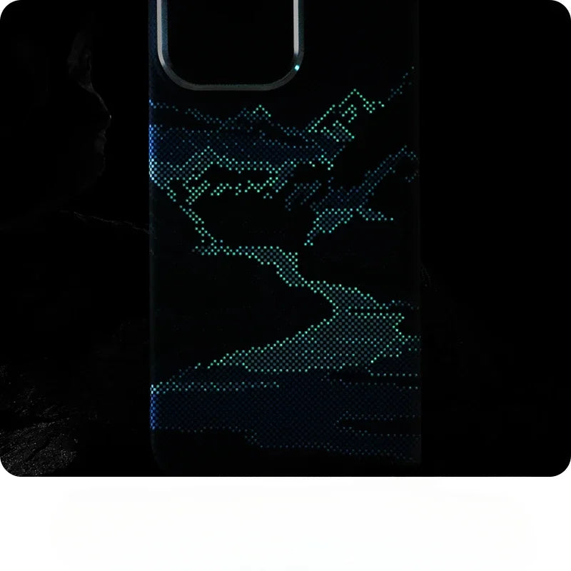 MagSafe Abstract Landscape Phone Case for iPhone 14 15 16 17 Pro Max