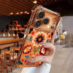 Colorful Flower Electroplated Case for iPhone 17 16 15 14 13 Pro Max