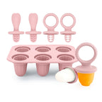 Baby Teething Popsicle Mold 4/6 Cavity – DIY Milk Ice Cream Stick Tray