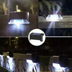Waterproof Solar LED Step Lights for Garden & Patio Decor