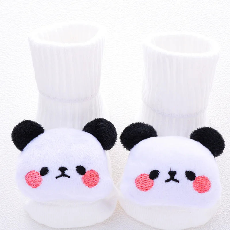 Baby Anti-Slip Socks UK – Cute Bow & Lion Toddler Slippers