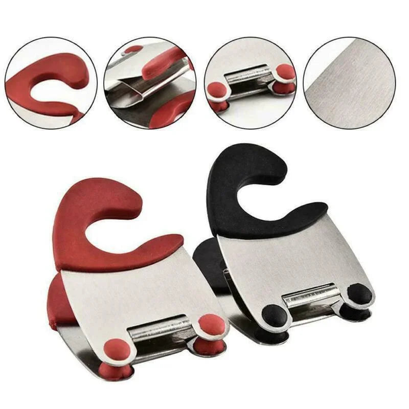 Silicone Pot Spoon Holder Heat-Resistant Clip