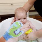 2PCS Baby Bath Gloves Soft Cartoon Bath Sponge Scrubber