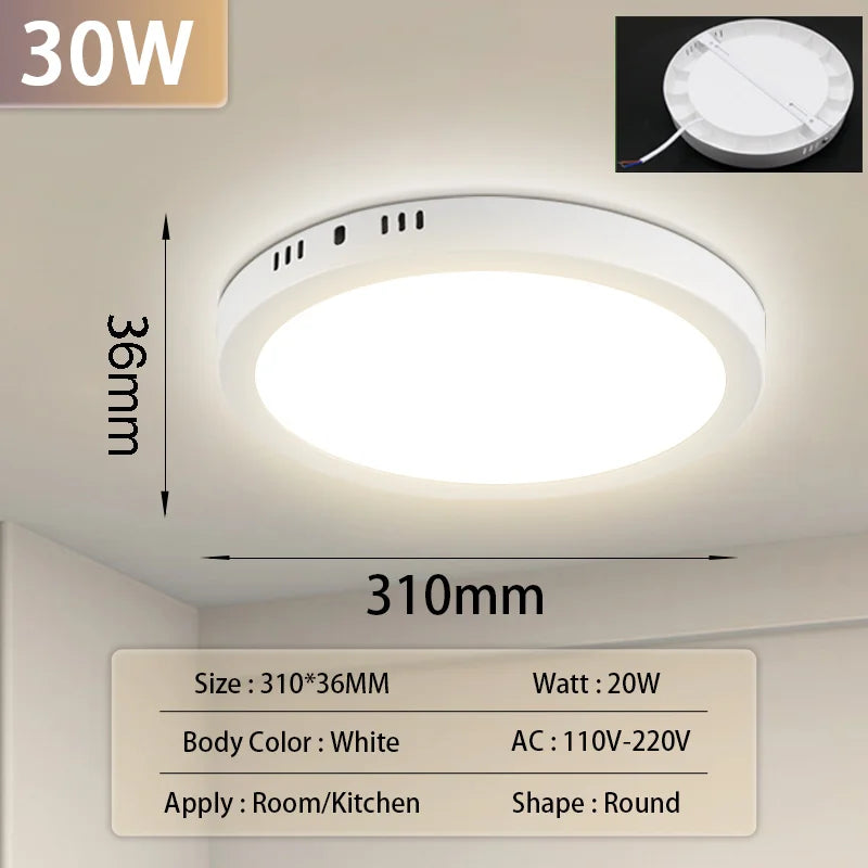 Ultra Thin LED Ceiling Lamp for Bedroom & Living Room