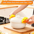 Silicone Duck Oven Mitts – Heat Resistant BBQ & Pot Holder Gloves (2PCS)