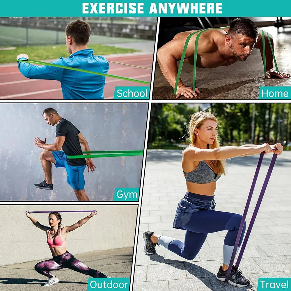 Heavy Duty Resistance Bands Pull Up Assist Latex Fitness Band for Home Gym Workout