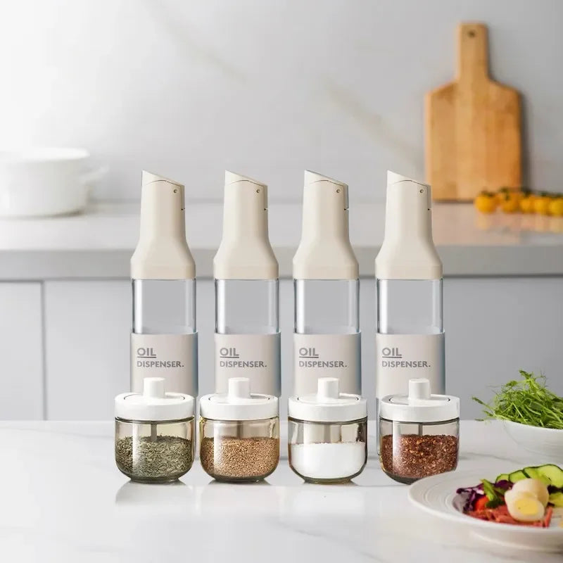500ML Glass Oil Bottle Leakproof Olive Oil & Condiment Dispenser Container