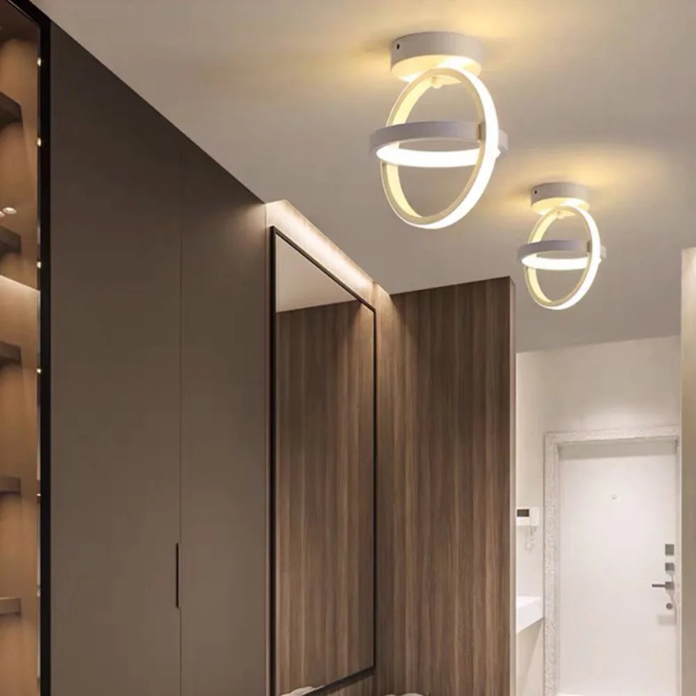 Modern 2 Rings LED Ceiling Light Creative Ceiling Lamp