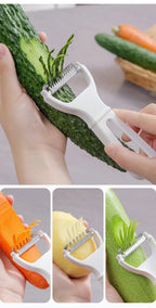 Manual Vegetable Grater & Julienne Peeler – Stainless Steel Cutter Tool