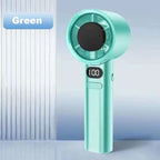 Mini Handheld Fan UK 4-Speed Quiet Portable Fan with Display