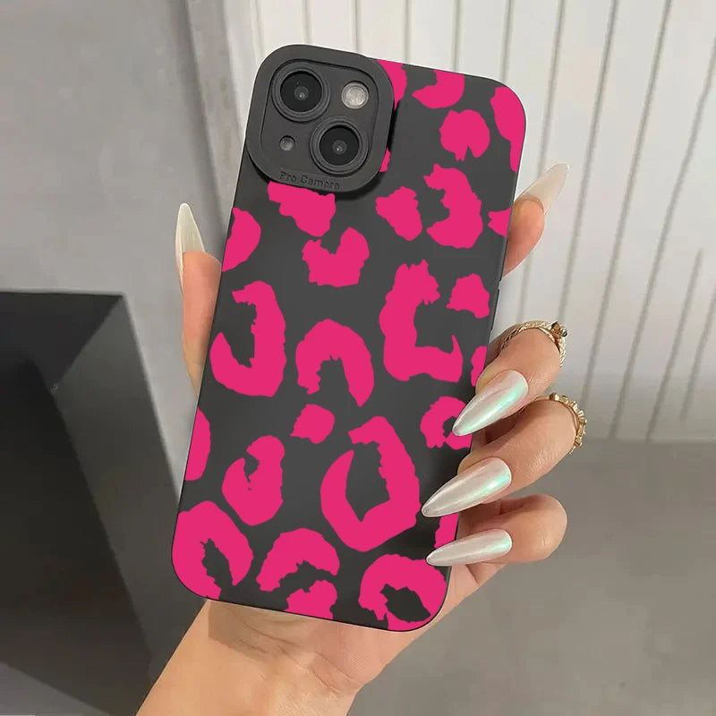 Leopard Camera Protection Phone Case for iPhone 17 16 15 14 13 Pro Max