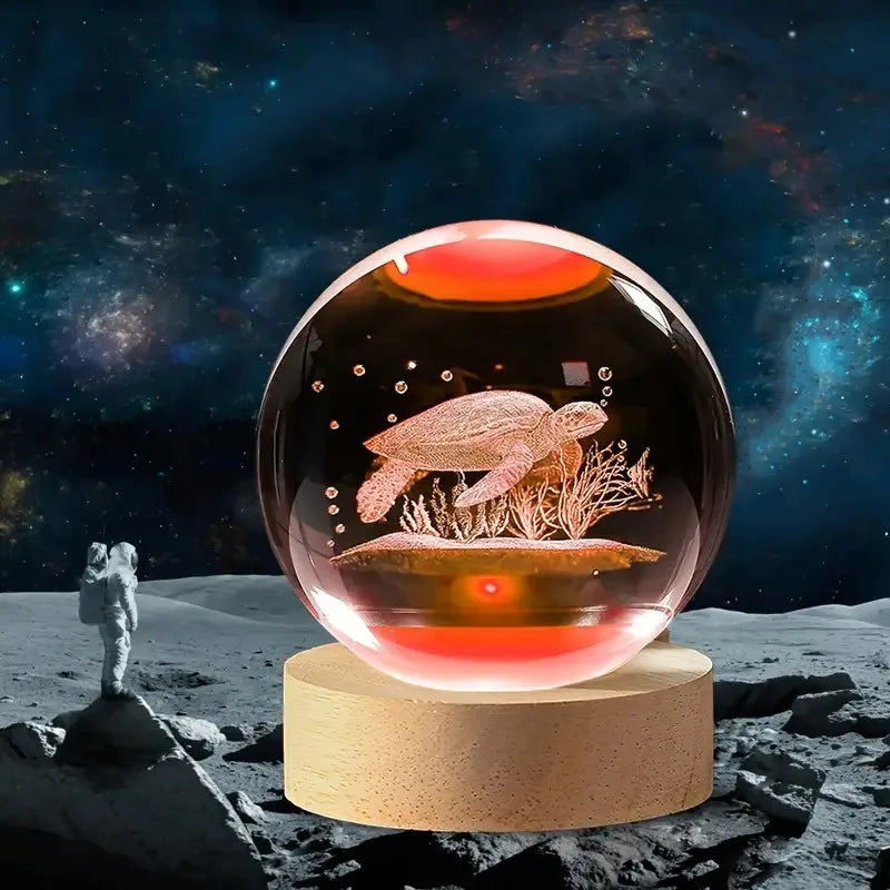 Deep Sea Turtle Crystal Ball Night Light LED Lamp