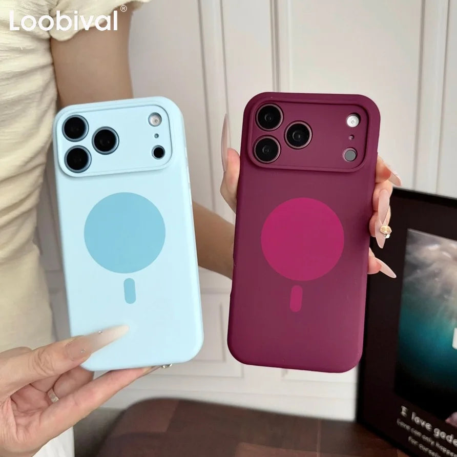 Liquid Silicone iPhone Case - Soft Colour Shockproof Cover