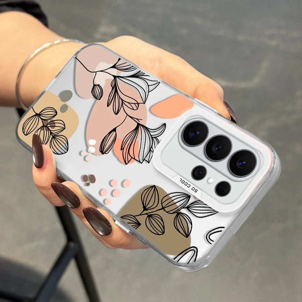 Floral Aurora Case for Samsung S21 FE S22 S23 S24 S25 S26 Ultra Cover