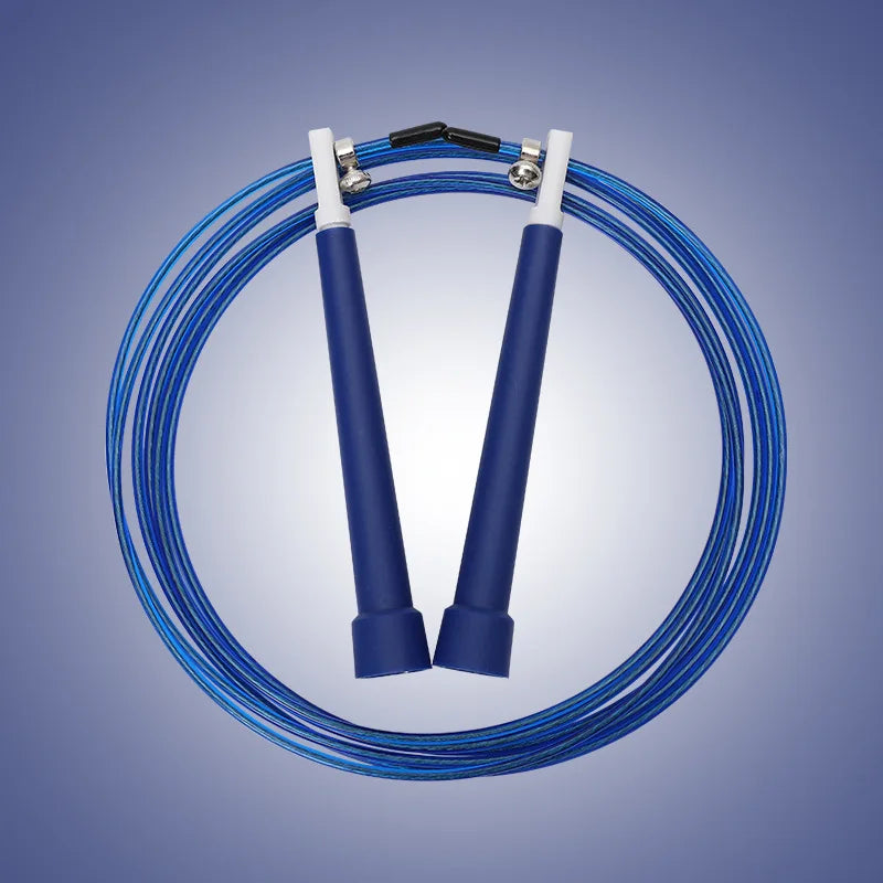 Steel Wire Speed Jump Rope Adjustable Tangle-Free Home Gym Cardio