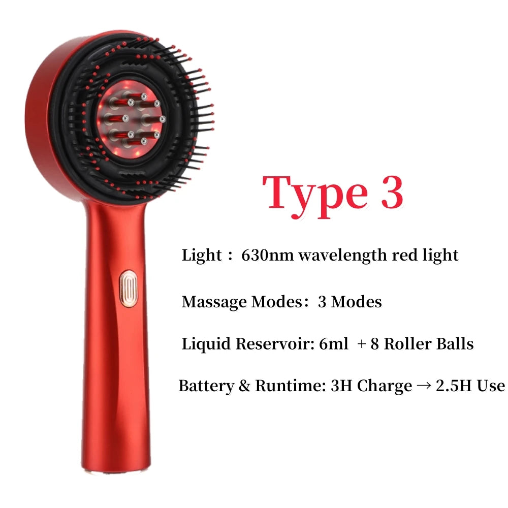Scalp Oil Applicator | Red Light Massage Comb
