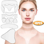 Reusable Silicone Anti Wrinkle Face Patches Neck Forehead Eye