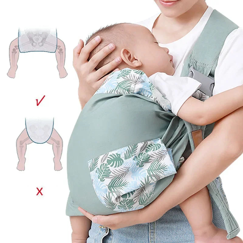 Baby Wrap Carrier Sling Newborn Nursing Cover Mesh Carrier (0–36M)