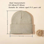 Baby Knitted Winter Hat Soft Warm Newborn Bonnet
