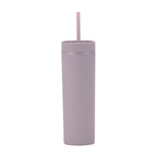 Double Wall Skinny Tumbler 473ml/480ml Cup with Straw & Lid