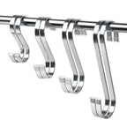 4Pcs Stainless Steel S Hooks Heavy Duty Kitchen Hanging Hooks