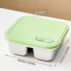 WORTHBUY 304 Stainless Steel Lunch Box Leakproof Stackable Food Container