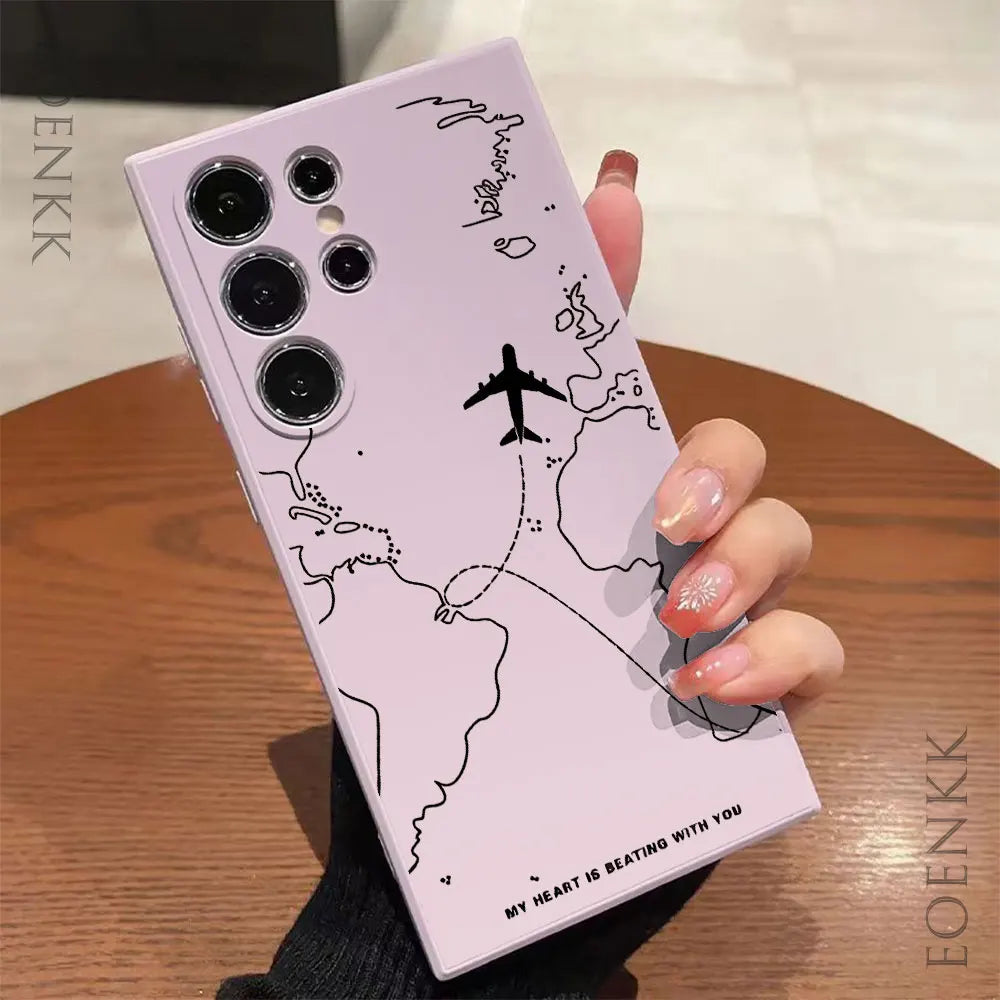 Silica gel Phone Case For Samsung Galaxy S20 S21 S22 S23 S24 S25