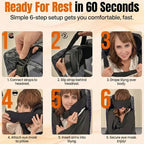 Airplane Sleeping Pillow – 3-in-1 Memory Foam Travel Support
