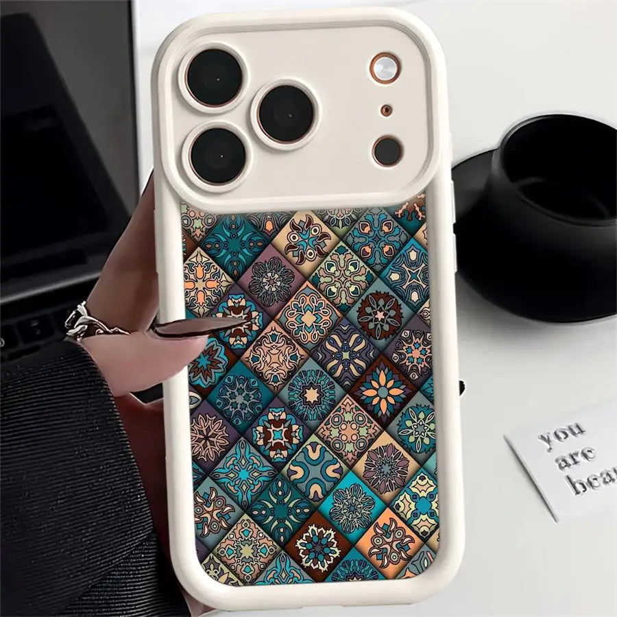 Retro Bohemian Phone Case for iPhone 17 16 15 14 13 12 Pro Max Cover