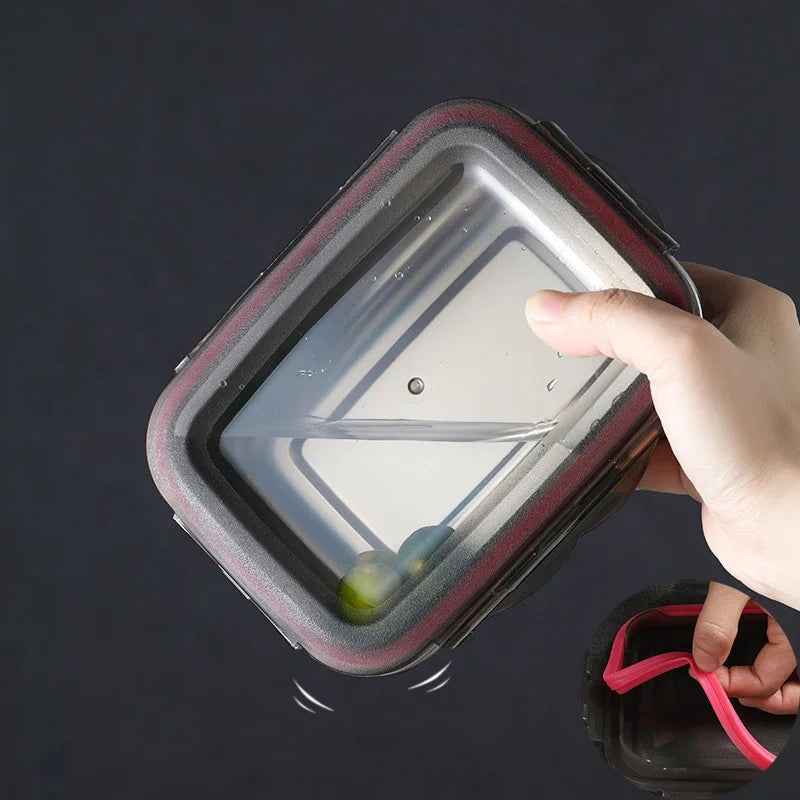 304 Stainless Steel Lunch Box Leakproof Bento Food Storage Travel Box