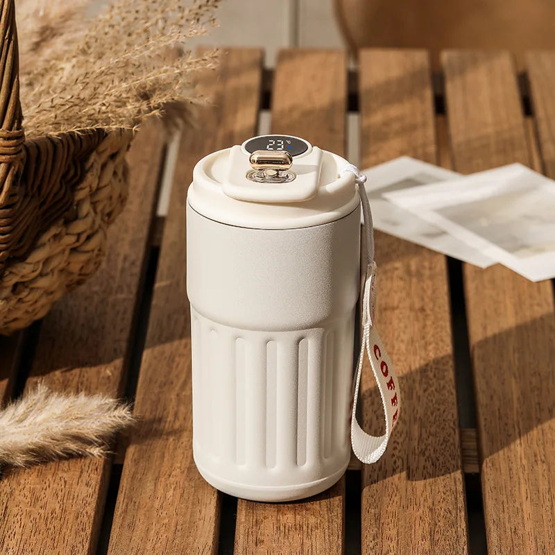 450ml Stainless Steel Thermo Water Bottle LED Temperature Display Mug