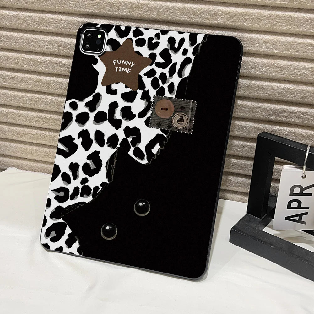 Classic Leopard & Cow Print iPad Case for Air 11 13 Pro & Mini Cover