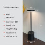 Rechargeable LED Table Lamp for Bedroom & Restaurant Décor