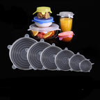 Silicone Stretch Lids 6Pcs Reusable Food Covers & Fresh Keeping Bowl Lids