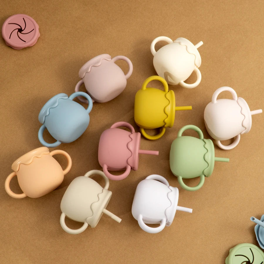 Baby Feeding Cups Portable Sippy Cup Snack Container