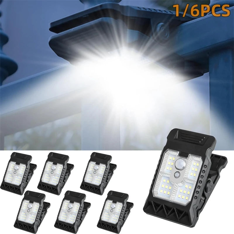 Waterproof Solar Motion Sensor Fence Lights with 3 Lighting Modes Main image