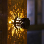 Solar Mandala Sunflower Wall Light Waterproof Outdoor LED Garden Lamp