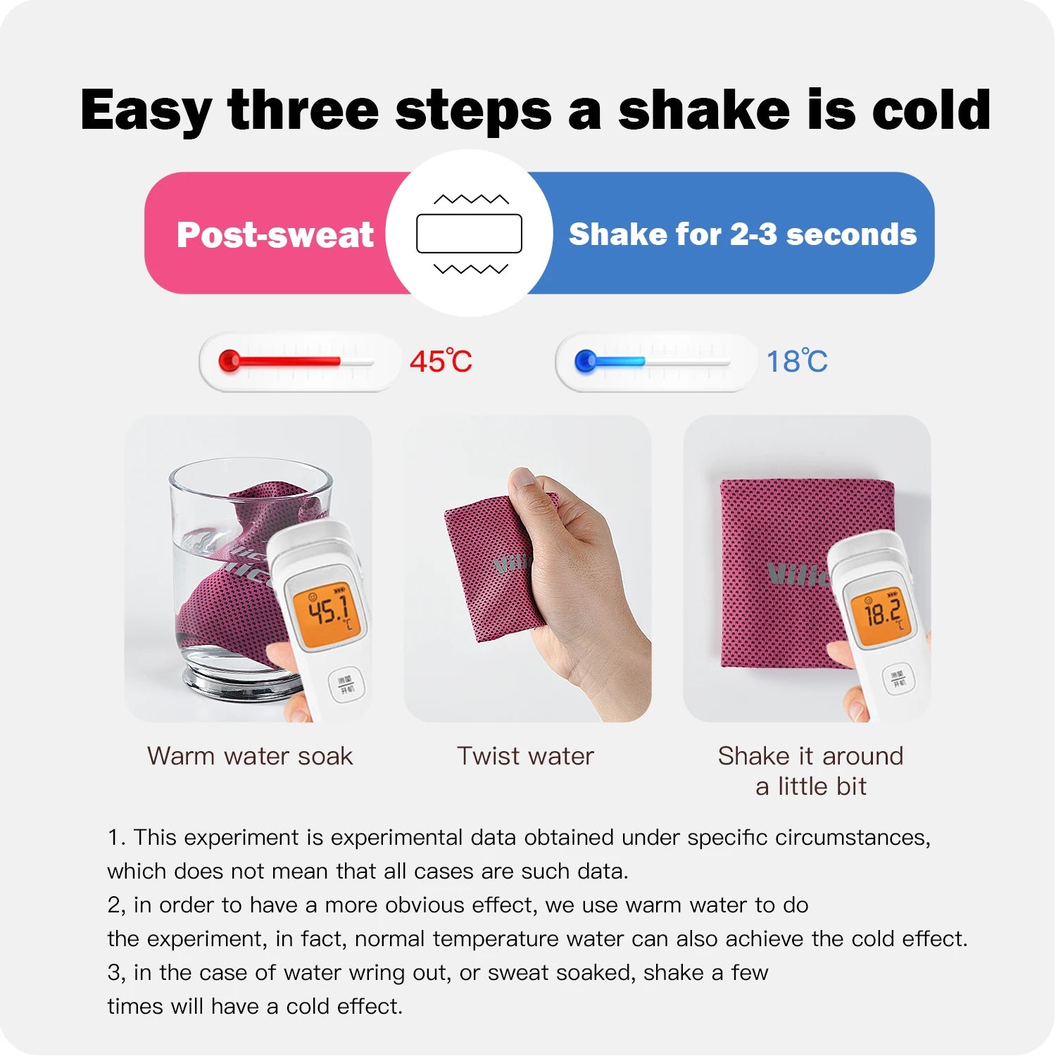 Ice Cooling Wrist Sweatband for Gym, Volleyball & Sports Support