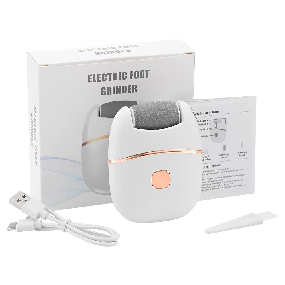 Electric Foot Grinder USB Callus Remover Pedicure Tool Dead Skin File