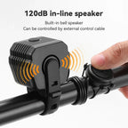 2-in-1 Bicycle Headlight & Horn Rechargeable Bike Light
