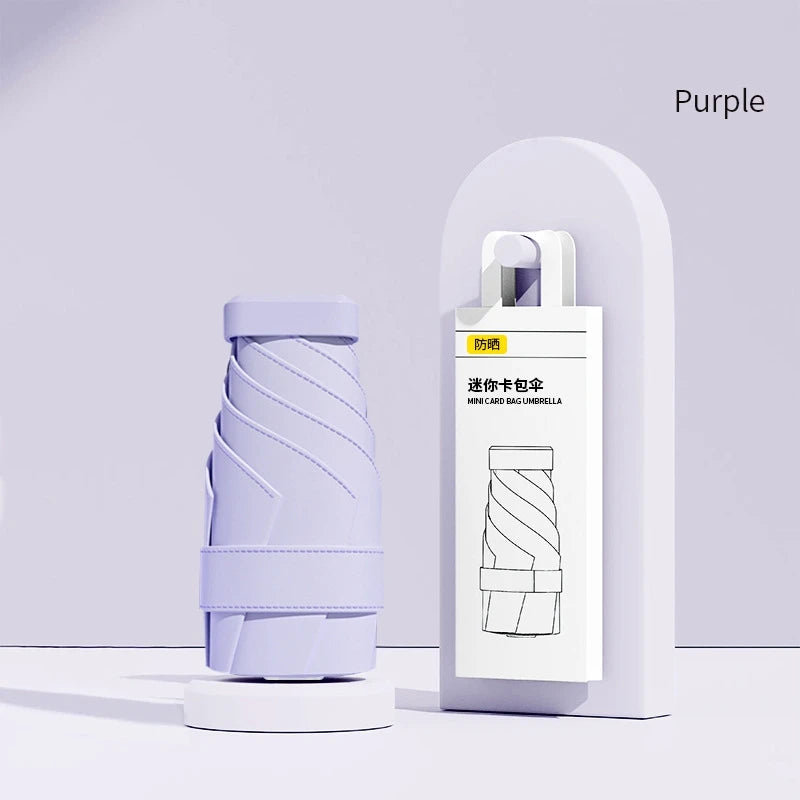Buy 2026 Mini Capsule UV Protection Umbrella Pocket Sun & Rain