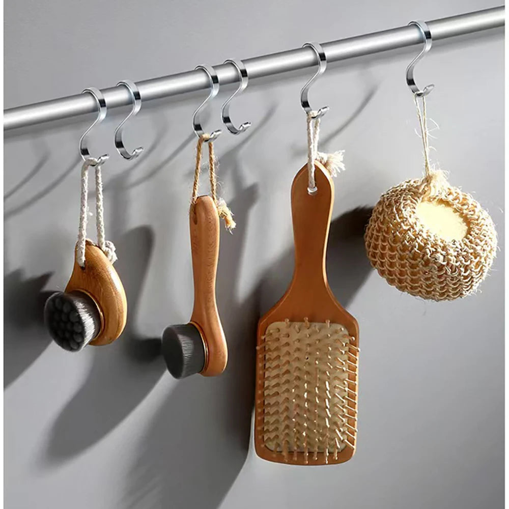 4Pcs Stainless Steel S Hooks Heavy Duty Kitchen Hanging Hooks