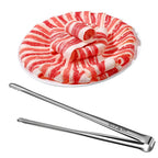 Stainless Steel Grill Tongs Kitchen Food Tweezers for BBQ, Steak & Salad
