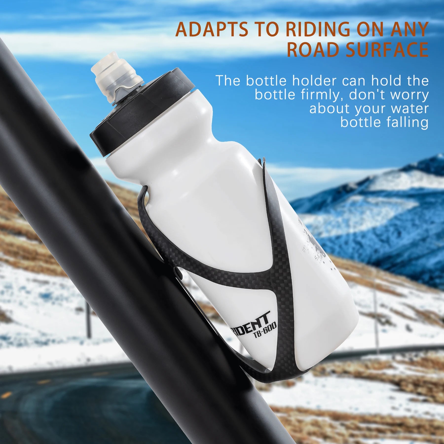 3K Carbon Fiber MTB Road Bike Bottle Cage Ultra Light Holder Secondary image