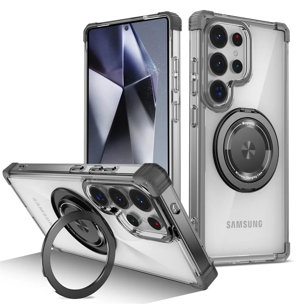 Magnetic Rotating Stand Case for Samsung Galaxy S21 S23 S24 S25 S26