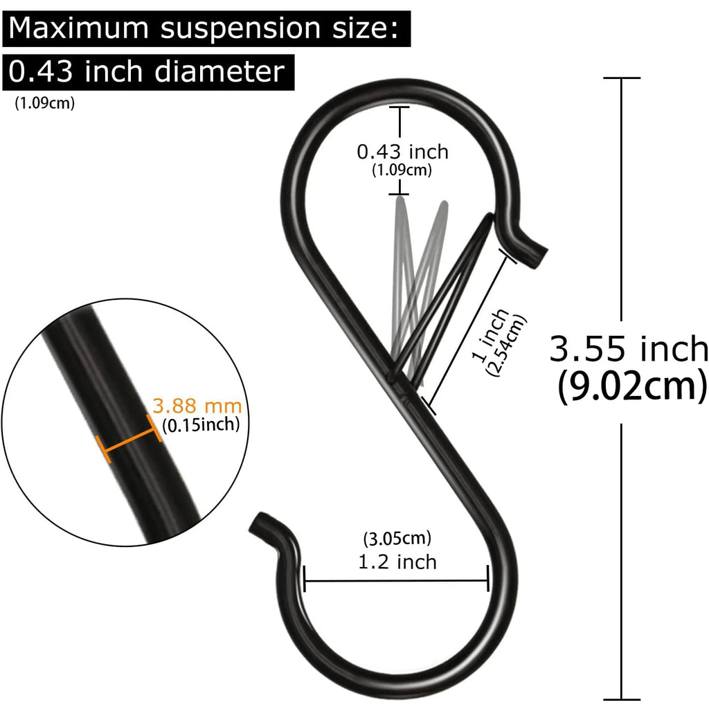 Heavy Duty S Hooks Smart Storage Solution