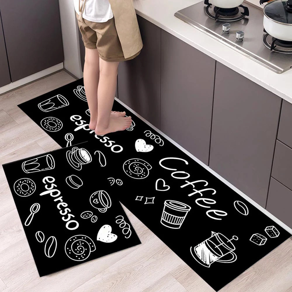 High-End Kitchen Rug Waterproof Non-Slip Washable Entrance Doormat